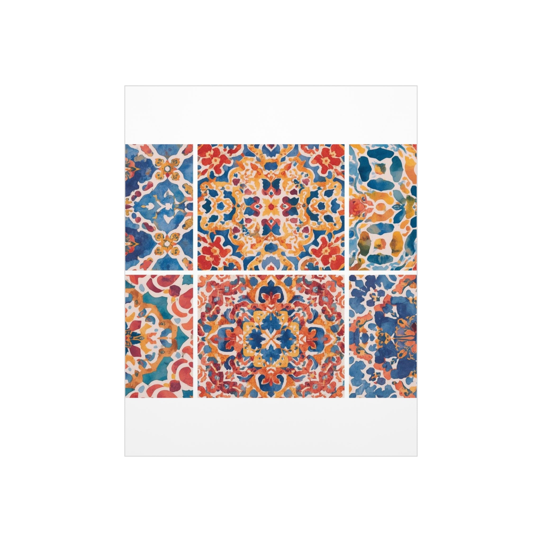 Colorful Foam Board Wall Art Tile Pattern Inspired Gift - Rosetta Creative Boutique